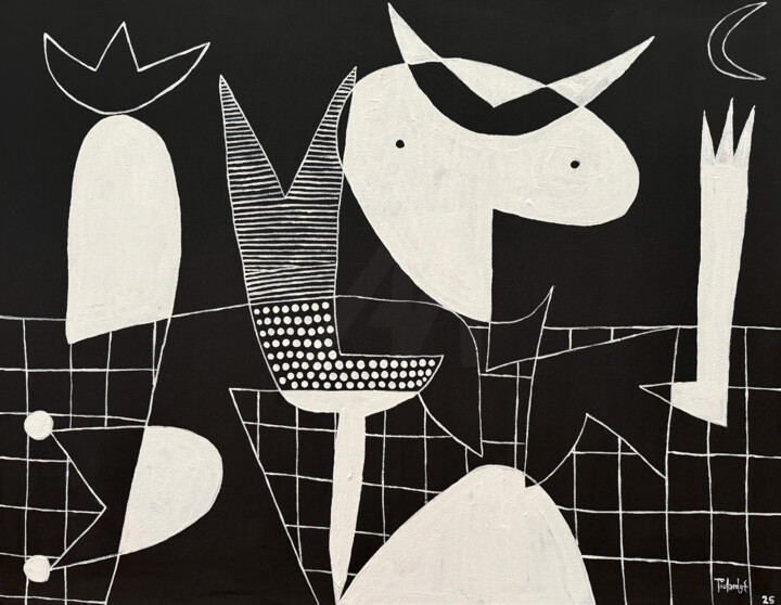 "Vikingos" başlıklı Tablo Enrique Pichardo tarafından, Orijinal sanat, Akrilik