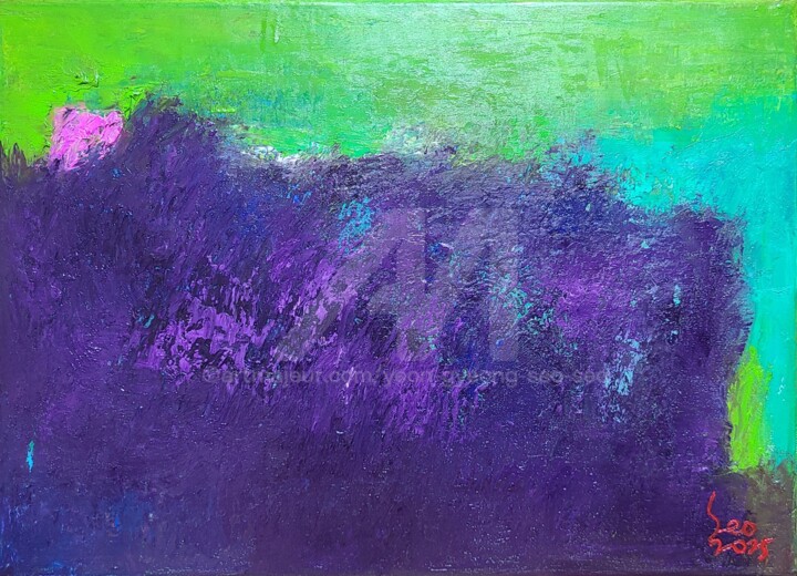 Peinture intitulée "Echoes Beneath the…" par Yeon-Gyeong Seo (Seo), Œuvre d'art originale, Huile