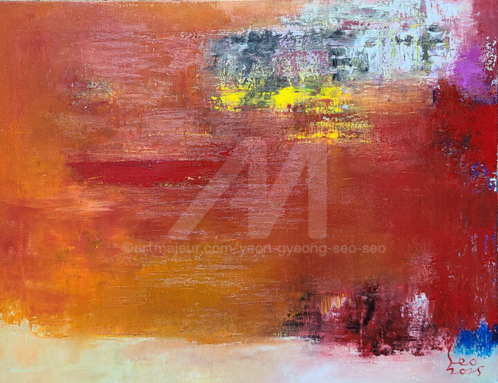 Peinture intitulée "Whispers of the Set…" par Yeon-Gyeong Seo (Seo), Œuvre d'art originale, Huile