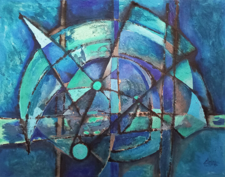 "Espiral del instante" başlıklı Tablo Francisco Muñoz Tejeida tarafından, Orijinal sanat, Akrilik