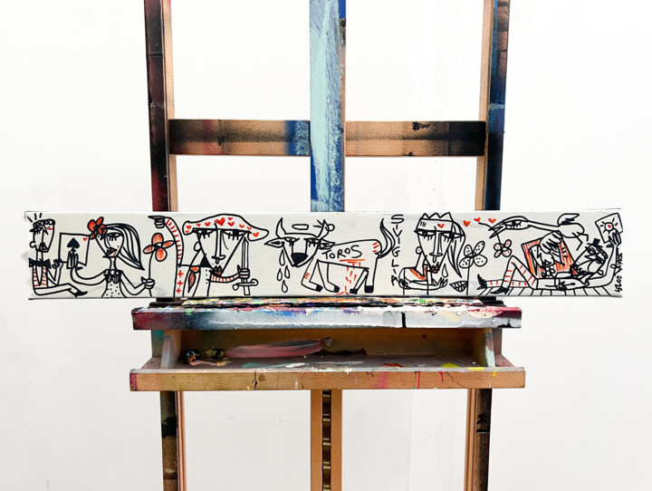 Pintura intitulada "Breve Storia" por Alessandro Siviglia, Obras de arte originais, Acrílico Montado em Armação em madeira