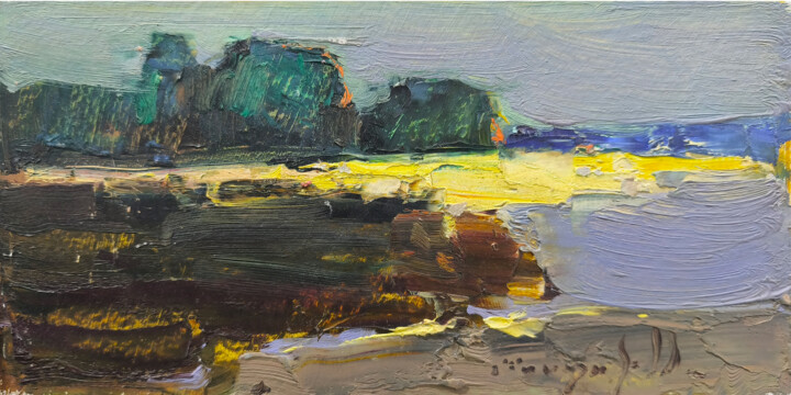 Картина под названием "Backwater 2017" - Alexander Shandor, Подлинное произведение искусства, Масло