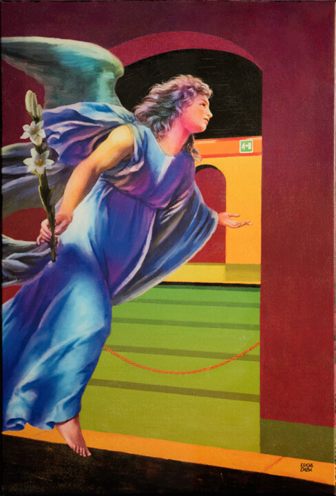 Peinture intitulée "Apparizione 7" par Lucia Dibi, Œuvre d'art originale, Acrylique Monté sur Châssis en bois