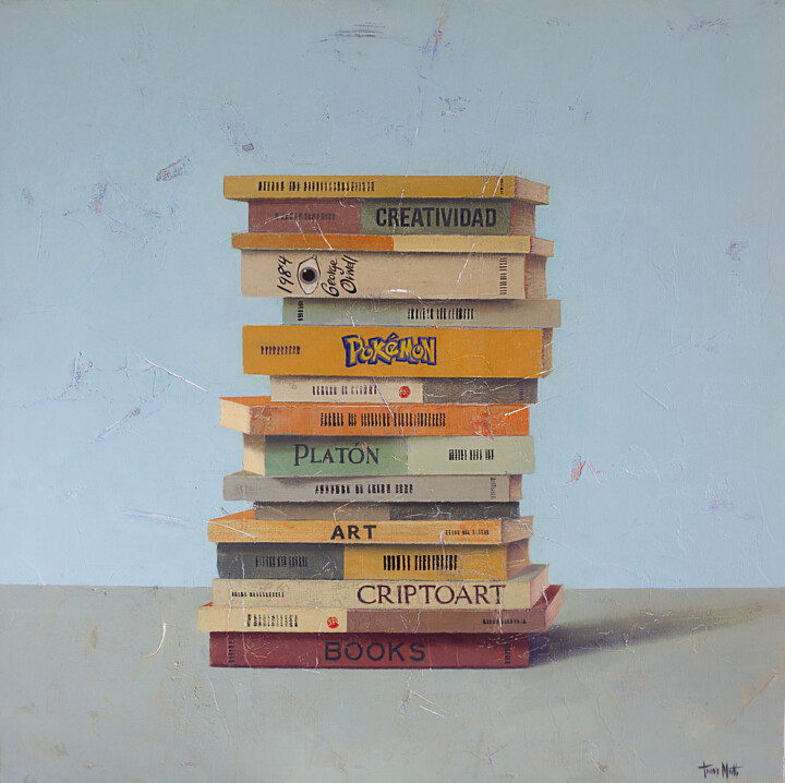 Peinture intitulée "EQUILIBRIO" par Tomasa Martin, Œuvre d'art originale, Huile Monté sur Châssis en bois