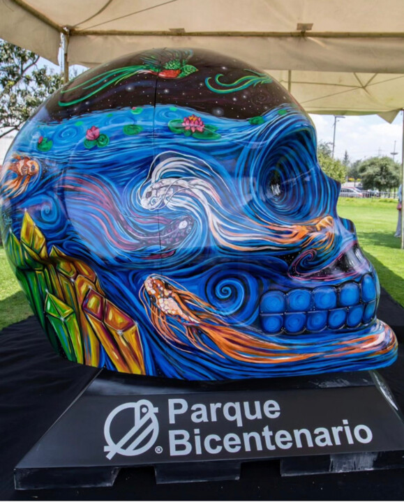 "Mexicraneos selecti…" başlıklı Tablo Jessica Shilling tarafından, Orijinal sanat, Akrilik