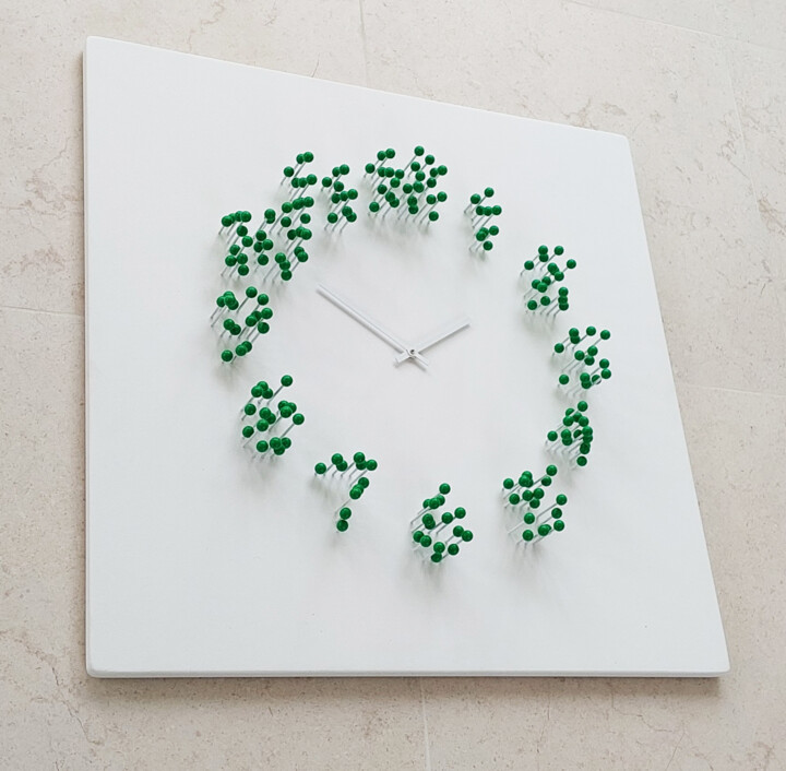 拼贴 标题为“MOCAP (white green)…” 由Jan Paul, 原创艺术品, 饰品