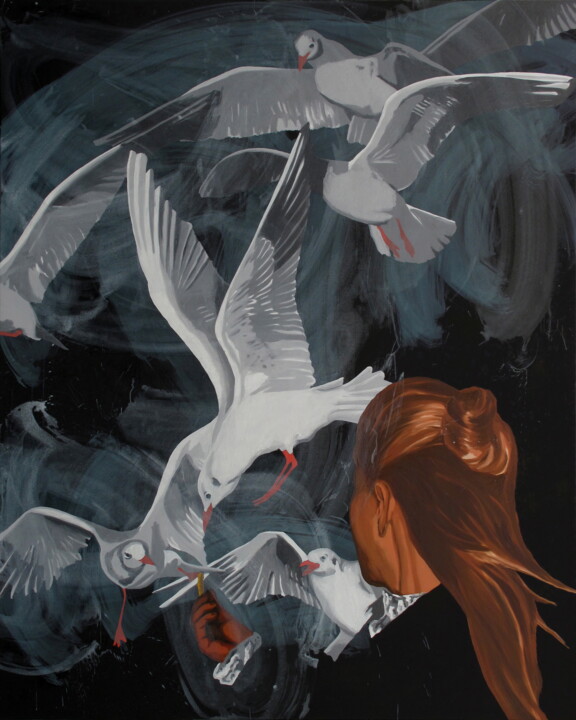 Schilderij,  76,8x61 in 