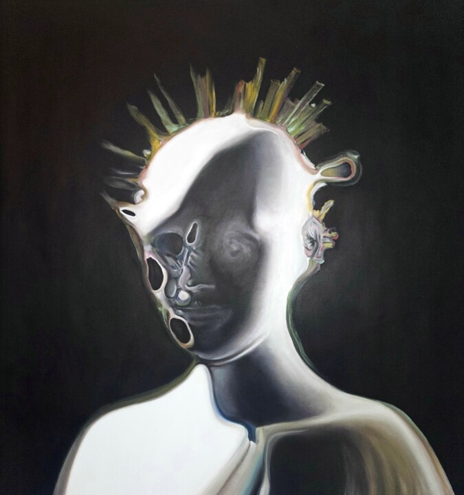 Pintura intitulada "IDRA" por Stefano Mazzolini, Obras de arte originais, Óleo