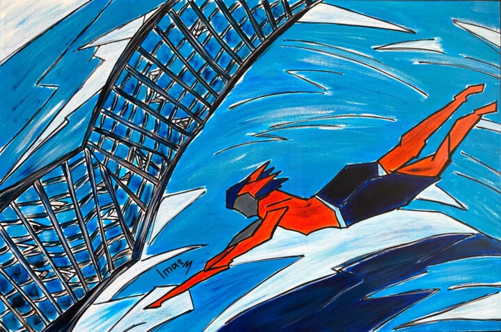 "Pearl diver" başlıklı Tablo Imar tarafından, Orijinal sanat, Akrilik