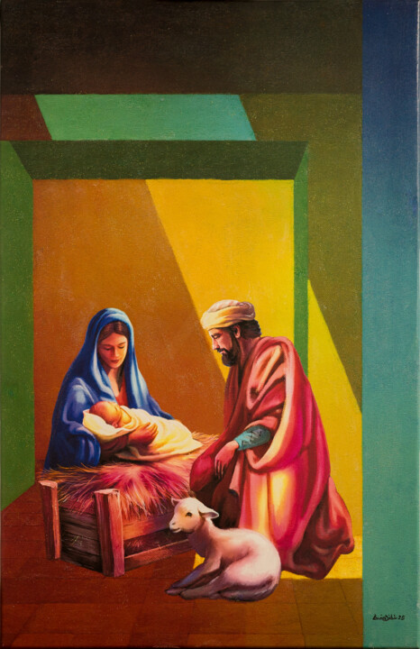 Peinture intitulée "Apparizione 4" par Lucia Dibi, Œuvre d'art originale, Acrylique Monté sur Châssis en bois