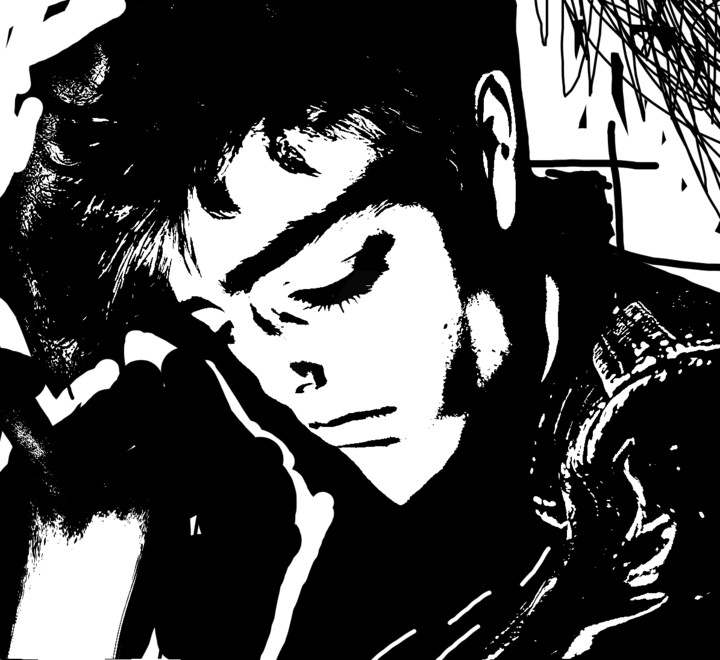 "Sad Man" başlıklı Dijital Sanat Ernesto Rivera Novoa tarafından, Orijinal sanat, Dijital Resim