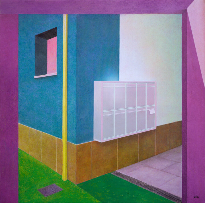 Peinture intitulée "Attesa" par Lucia Dibi, Œuvre d'art originale, Acrylique