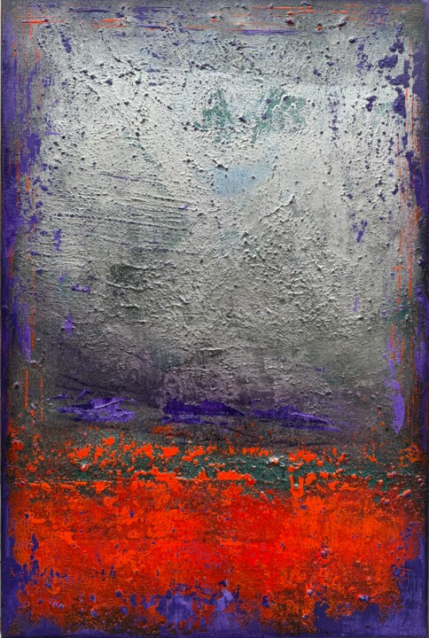 Картина под названием "Shadow of Dawn" - Viki Smoliar, Подлинное произведение искусства, Акрил Установлен на Деревянная рама…