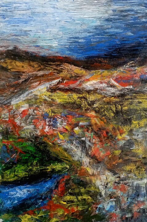 "Birds View" başlıklı Tablo Ganesh Singh tarafından, Orijinal sanat, Akrilik