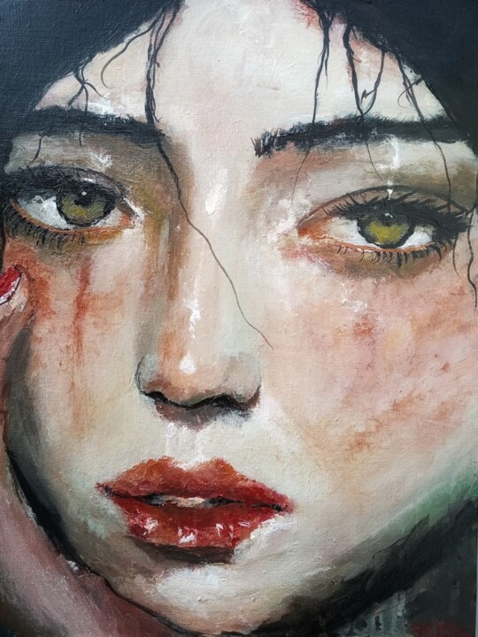 "Tears of the edge o…" başlıklı Tablo Sasha Brisac tarafından, Orijinal sanat, Akrilik