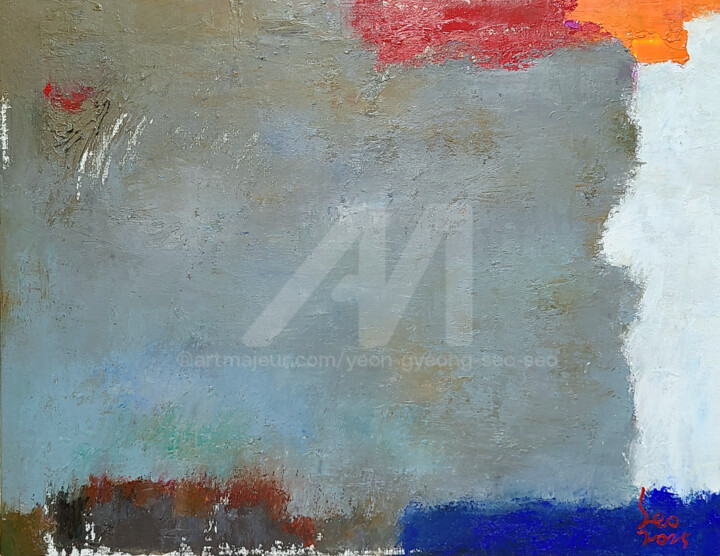 Peinture intitulée "Echoes Beneath the…" par Yeon-Gyeong Seo (Seo), Œuvre d'art originale, Huile