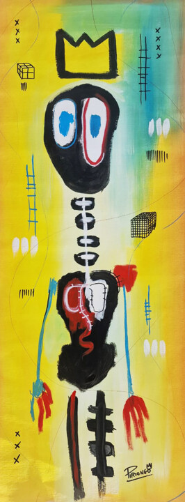 Pintura intitulada "King 25" por Piriongo, Obras de arte originais, Acrílico