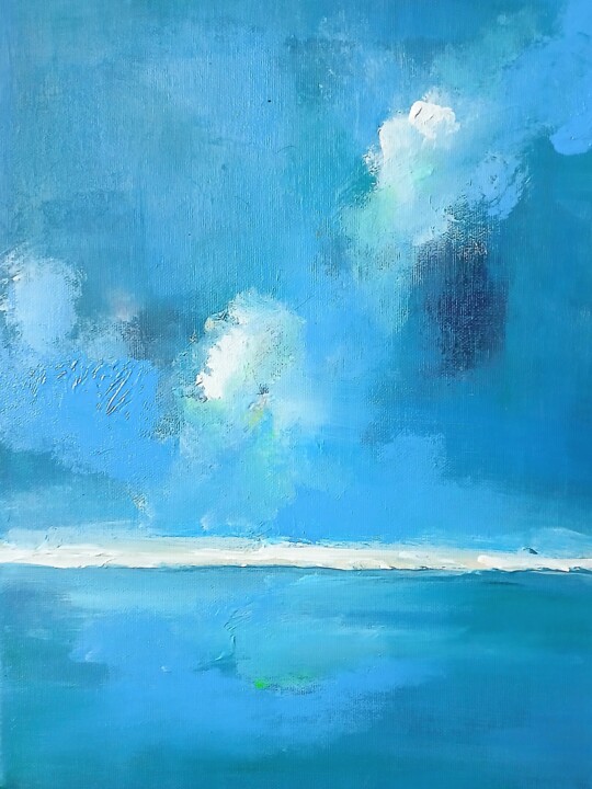 Ζωγραφική με τίτλο "No. 929" από Meike Van Riel, Αυθεντικά έργα τέχνης, Ακρυλικό