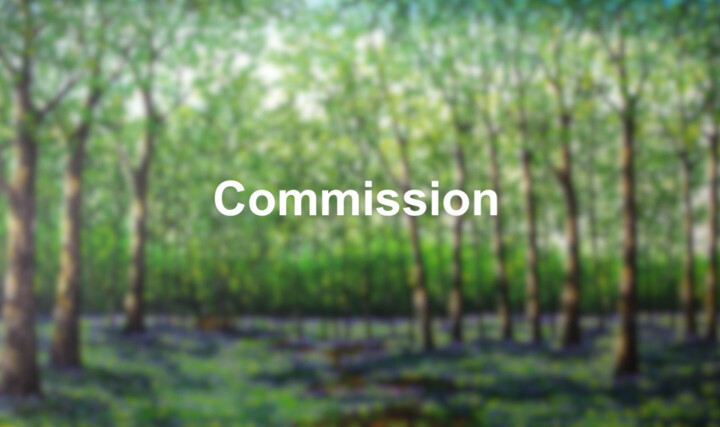 Pintura intitulada "Commission" por Hazel Thomson, Obras de arte originais, Óleo Montado em Armação em madeira