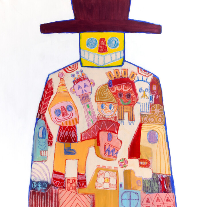 "The Visitor - part 2" başlıklı Tablo Tommy Lennartsson tarafından, Orijinal sanat, Akrilik