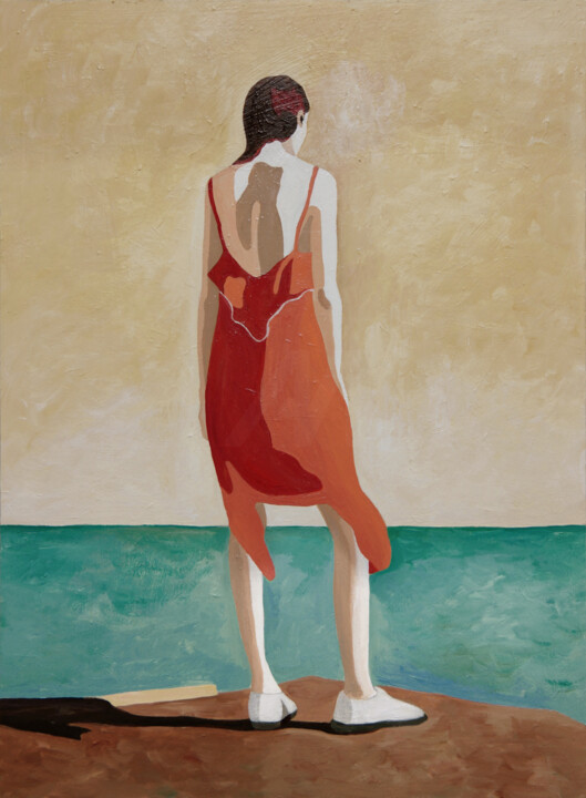 Peinture intitulée "voice of waves" par Young Park, Œuvre d'art originale, Acrylique