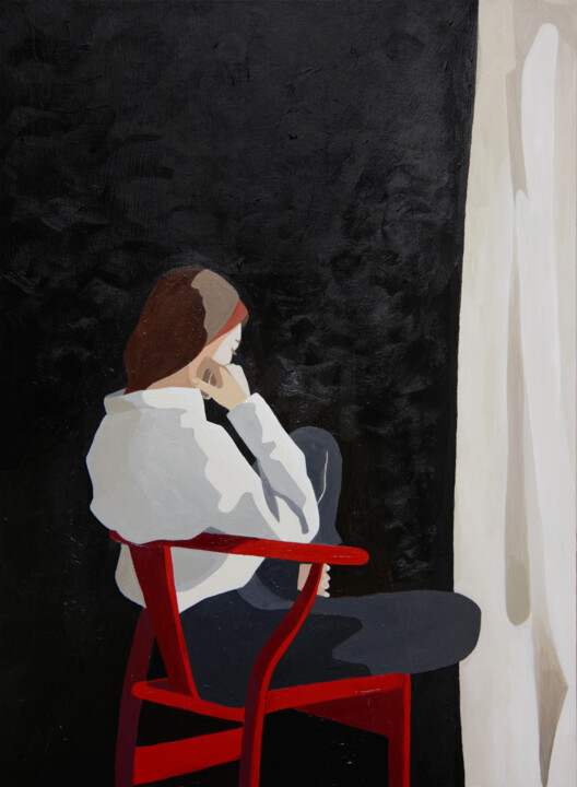 Peinture intitulée "A room of one’s own" par Young Park, Œuvre d'art originale, Acrylique