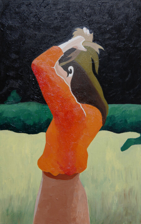 Peinture intitulée "Facing the autumn b…" par Young Park, Œuvre d'art originale, Acrylique