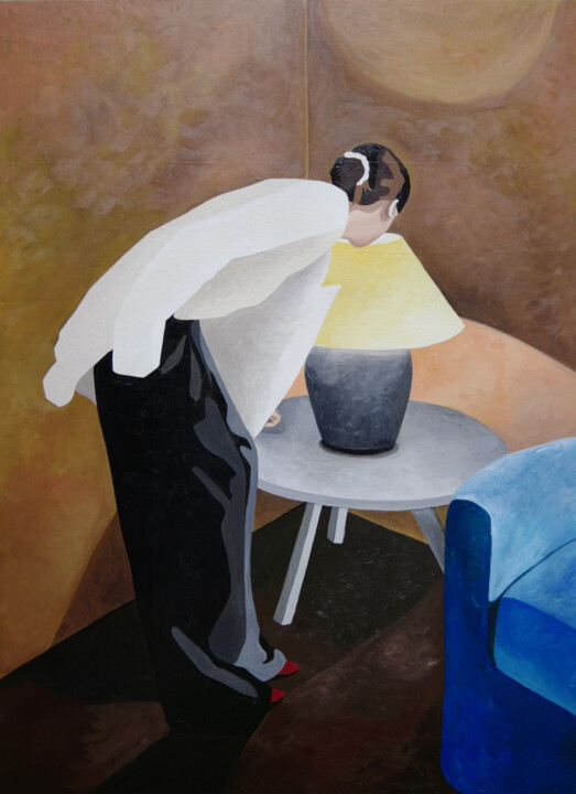 Peinture intitulée "Awakening the Unseen" par Young Park, Œuvre d'art originale, Acrylique