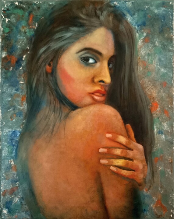 绘画 标题为“La Española” 由Ljubov Ananina, 原创艺术品, 油 安装在木质担架架上