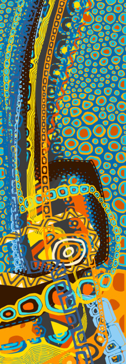 Grafika cyfrowa / sztuka generowana cyfrowo zatytułowany „Découpages à l'œil” autorstwa Sylvie Dessert (Syl), Oryginalna pra…