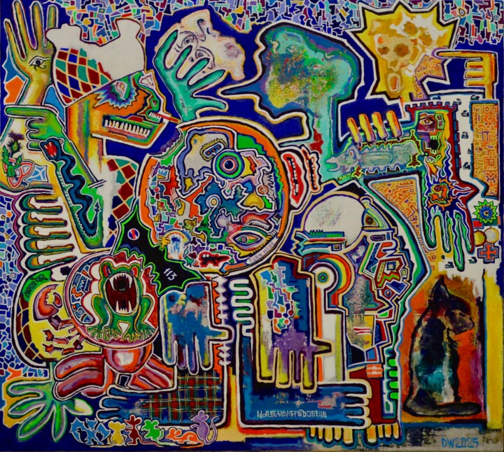 "«Macbeth», Act IV,…" başlıklı Tablo Dasha Weissbrem tarafından, Orijinal sanat, Akrilik Ahşap panel üzerine monte edilmiş