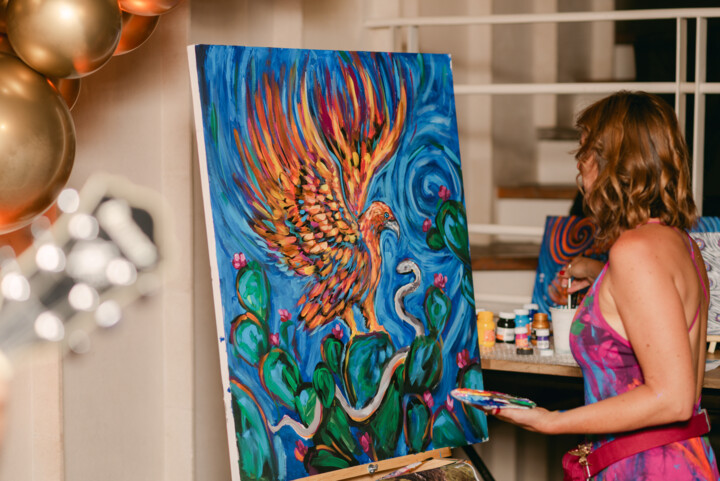 "NextPlay Mexico City" başlıklı Tablo Jessica Shilling tarafından, Orijinal sanat, Akrilik