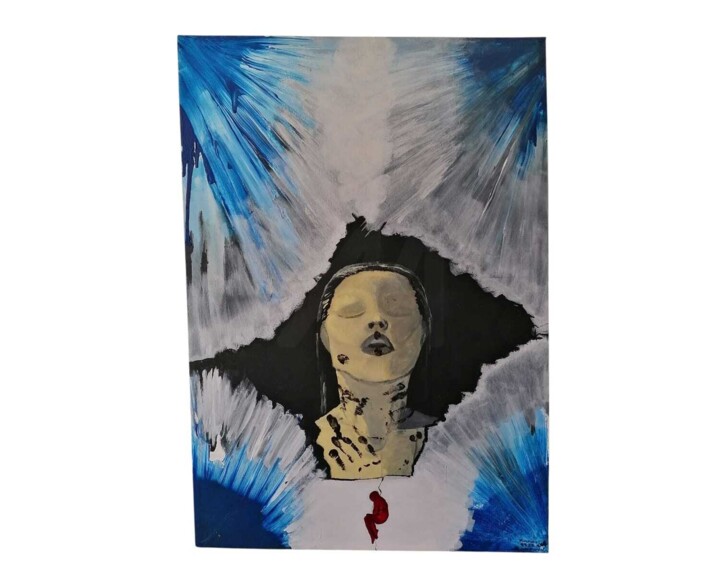 Painting titled "Kasırga" by Esma Kartal, Original Artwork, Acrylic