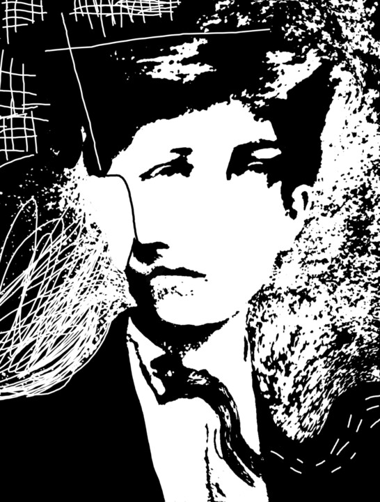 "Rimbaud" başlıklı Dijital Sanat Ernesto Rivera Novoa tarafından, Orijinal sanat, Dijital Resim