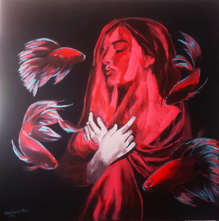 Картина под названием "Wild and free" - Marittie- Martha Agnes (Id Name) De Villiers, Подлинное произведение искусства, Акри…