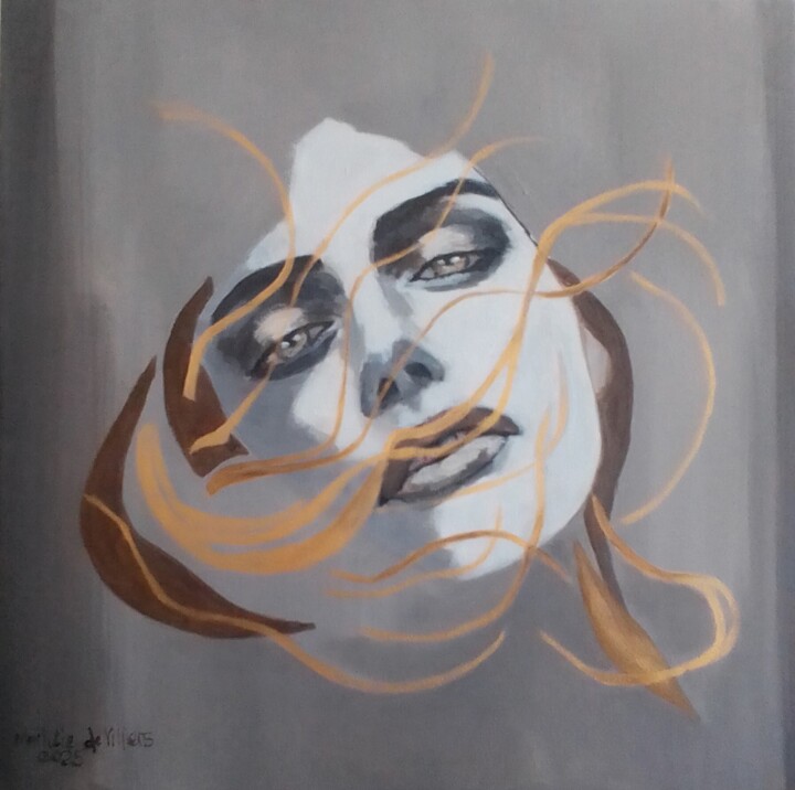 Картина под названием "Alexandra" - Marittie- Martha Agnes (Id Name) De Villiers, Подлинное произведение искусства, Акрил Ус…