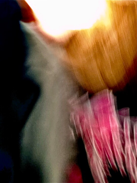 Fotografia zatytułowany „painting with light” autorstwa Hubertine Langemeijer, Oryginalna praca, Fotografia cyfrowa