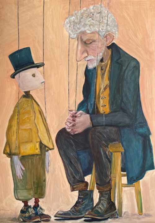 Peinture intitulée "Fate" par Helen Spoon, Œuvre d'art originale, Huile