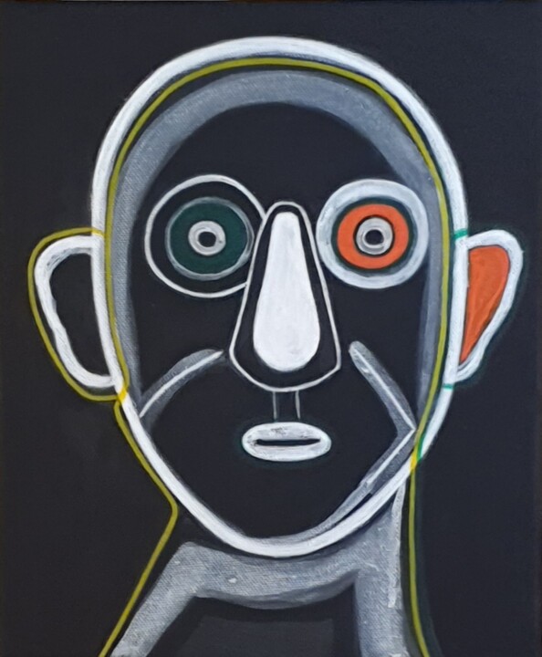 Peinture intitulée "S. Black P 1" par Núria Cerezo, Œuvre d'art originale, Acrylique