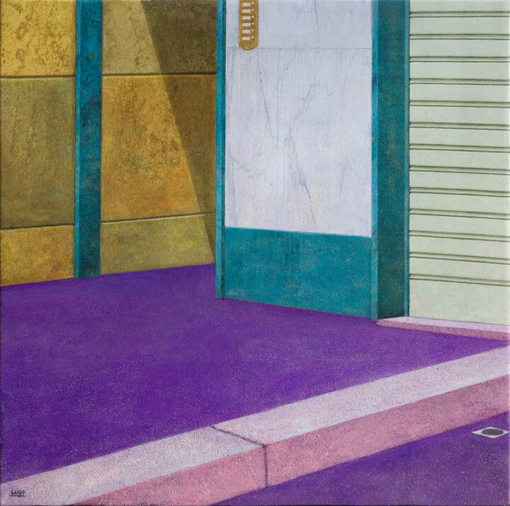 Peinture intitulée "Citofono" par Lucia Dibi, Œuvre d'art originale, Acrylique Monté sur Châssis en bois