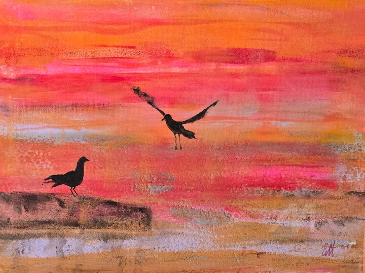 Malarstwo zatytułowany „Nasze Randez-Vous ,…” autorstwa Ewa Mościszko, Oryginalna praca, Akryl