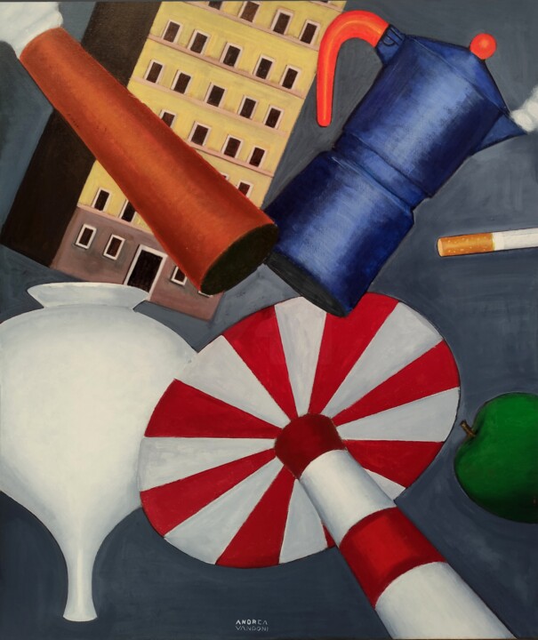 Peinture intitulée "Elements - 3" par Andrea Vandoni, Œuvre d'art originale, Acrylique Monté sur Châssis en bois