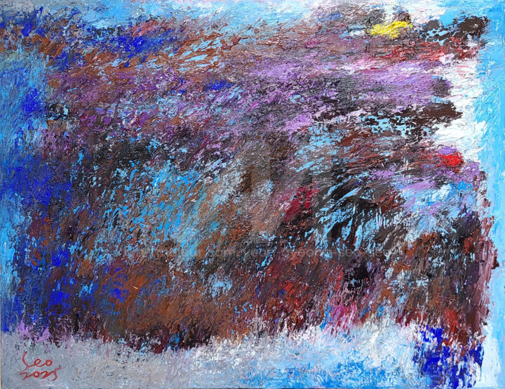 Peinture intitulée "The Old Man and the…" par Yeon-Gyeong Seo (Seo), Œuvre d'art originale, Huile