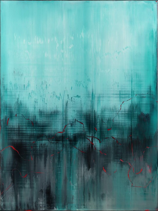 Pintura intitulada "Whispers in Ultrama…" por Nemanja Nikolic, Obras de arte originais, Acrílico Montado em Armação em madei…