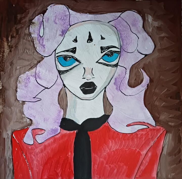 绘画 标题为“Horror blazer” 由Ashton Knighting, 原创艺术品, 水粉