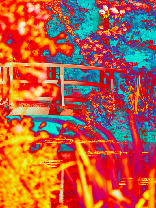 Φωτογραφία με τίτλο "Jardins de Monet 24" από Aurélien Bellido, Αυθεντικά έργα τέχνης, Χειρισμένη φωτογραφία