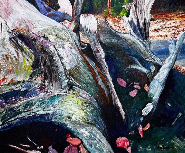 绘画 标题为“Wood Grain” 由Ella Joosten, 原创艺术品, 丙烯