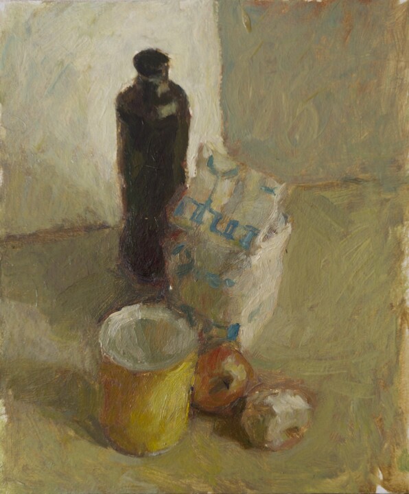 Painting titled "Salt" by Elena Gureva, Original Artwork, Oil