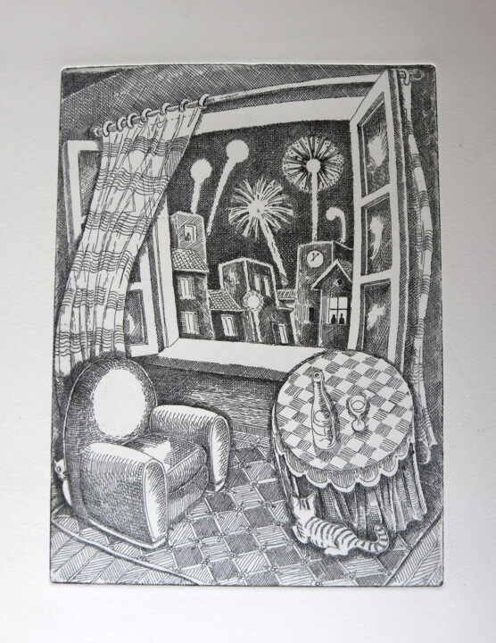 Impressões e gravuras,  9,5x7,1 in 