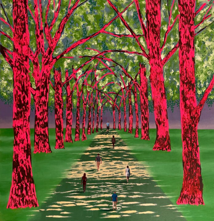 Pintura intitulada "We See Things as We…" por Stefano Pallara, Obras de arte originais, Acrílico